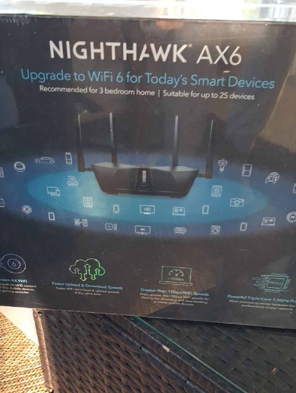 NETGEAR Nighthawk AX5400 AX6 WiFi Router - Black - Picture 5 of 5